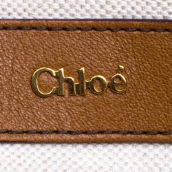 Chloe Brown Leather Margaret Shoulder Bag