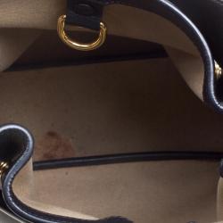 Pre Owned Chloe Black Leather Emma Drawstring Shoulder Bag