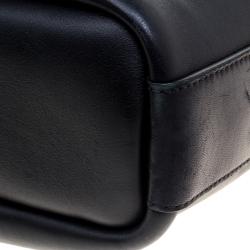 Pre Owned Chloe Black Leather Emma Drawstring Shoulder Bag
