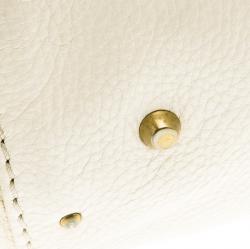 Pre Owned Chloe Cream Leather Medium Paddington Satchel