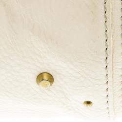 Pre Owned Chloe Cream Leather Medium Paddington Satchel