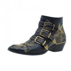 Chloe Suzanna Studded Ankle Boots UK Size 37