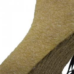 Pre Owned Chloe Green and White Striped Canvas and Leather Tie-Up Espadrille Wedges Size 39