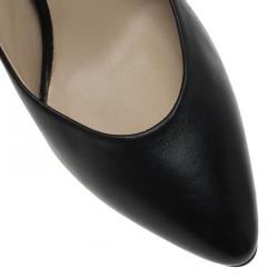 Pre Owned Chloe Black Leather Beckie Pumps Size 36