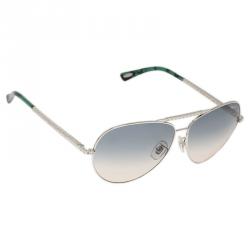 Pre Owned Chopard Green and Silver SCH934S Aviators