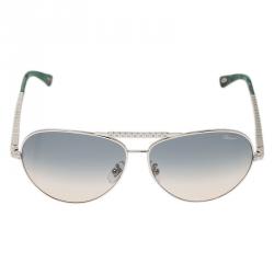 Pre Owned Chopard Green and Silver SCH934S Aviators