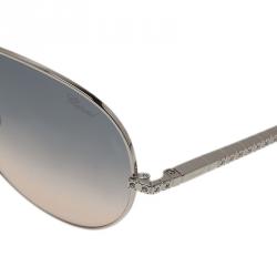 Pre Owned Chopard Green and Silver SCH934S Aviators