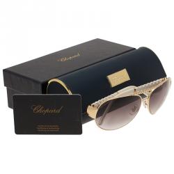 Pre Owned Chopard Gold SCH 994 Sunglasses