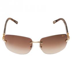 Chopard Gold Embellished SCH 937 Sunglasses
