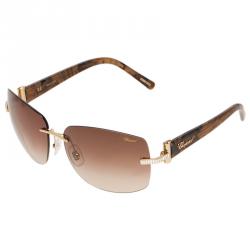 Chopard Gold Embellished SCH 937 Sunglasses