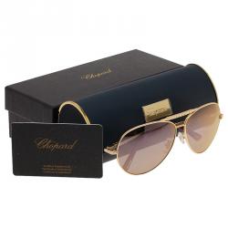 Chopard Gold Embellished SCH934S Aviators