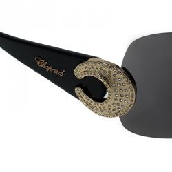 Chopard Black SCH939S Shield Sunglasses