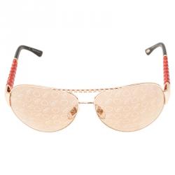 Pre Owned Chopard Rose Gold SCH 9940 Special Edition Aviator Sunglasses