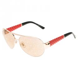 Pre Owned Chopard Rose Gold SCH 9940 Special Edition Aviator Sunglasses