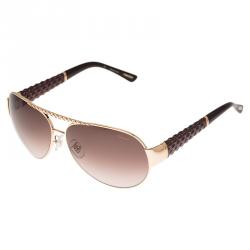 Chopard Gold and Brown SCH994 Aviators