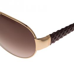 Chopard Gold and Brown SCH994 Aviators