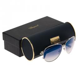 Chopard Silver and Black SCH870S Aviators