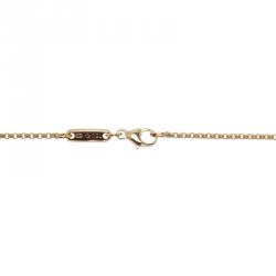 Pre Owned Chopard Miss Happy Yellow Gold And Diamond Pendant Necklace