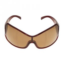 Chopard Brown SCH0125 Shield Sunglasses