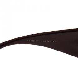 Chopard Gold Monogram SCH632 Shield Sunglasses