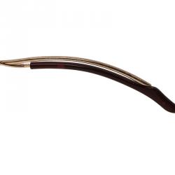 Pre Owned Chopard Brown Shield Cinco 223S Sunglasses