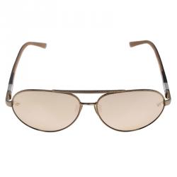 Pre Owned Chopard Brown SCH8800 Aviator Sunglasses