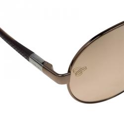 Pre Owned Chopard Brown SCH8800 Aviator Sunglasses