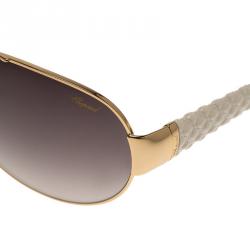 Chopard White and Gold SCH994 Aviators