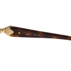 Chopard Brown SCH 130S Jewel Embellished Frame Sunglasses