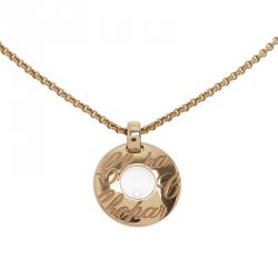 Chopard Chopardissimo Diamond Yellow Gold Pendant Necklace