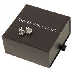 Pre Owned Chopard Happy Curves White Gold and Diamonds Earrings