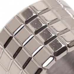 Chopard Ice Cube White Gold Wide Band Ring Size 55