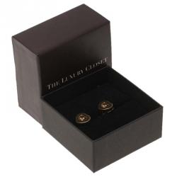 Chopard Happy Curves Diamonds & Yellow Gold Stud Earrings
