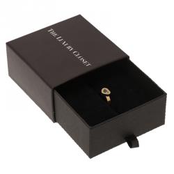 Chopard Miss Happy Diamond & Yellow Gold Ring Size 52