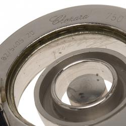 Pre Owned Chopard Happy Spirit Diamond White Gold Ring Size 52