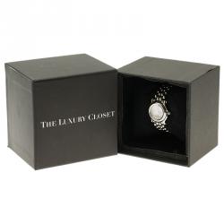 Pre Owned Chopard Mother of Pearl Stainless Steel Happy Sport Diamond Women's Wristwatch 26MM