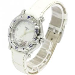 Pre Owned Chopard Mother of Pearl Happy Sport Women's Wristwatch 32MM