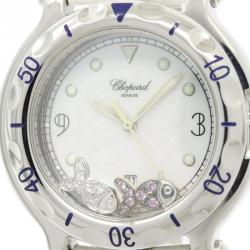 Pre Owned Chopard Mother of Pearl Happy Sport Women's Wristwatch 32MM