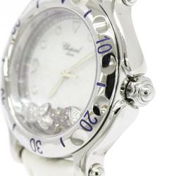Pre Owned Chopard Mother of Pearl Happy Sport Women's Wristwatch 32MM