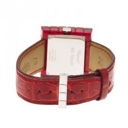 Chopard Red Resin & Stainlee Steel Ice Cube Be Mad Women’s Wristwatch 31MM
