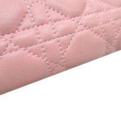 Pre Owned Dior Pink Cannage Leather Large Lady Dior Tote