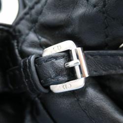 Pre Owned حقيبة ديور لو ترينتا جلد خروف أسود كاناج مبطن للكتف