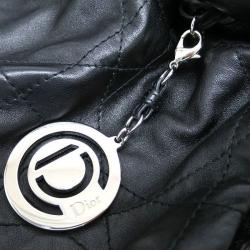 Pre Owned حقيبة ديور لو ترينتا جلد خروف أسود كاناج مبطن للكتف