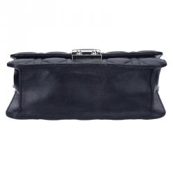 Pre Owned Dior Black Cannage Quilted Calfskin Miss Dior Promenade Pouch Clutch Bag