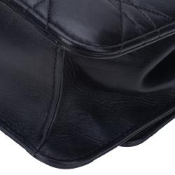 Pre Owned Dior Black Cannage Quilted Calfskin Miss Dior Promenade Pouch Clutch Bag
