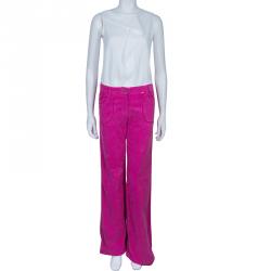 Christian Lacroix Pink Corduroy Trousers S/M