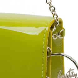 Christian Louboutin Yellow Patent Leather Riviera Clutch