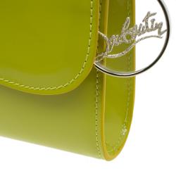 Christian Louboutin Yellow Patent Leather Riviera Clutch