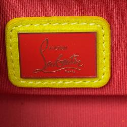 Christian Louboutin Yellow Patent Leather Riviera Clutch