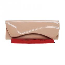 Christian Louboutin Nude Patent Leather Pigalle Clutch